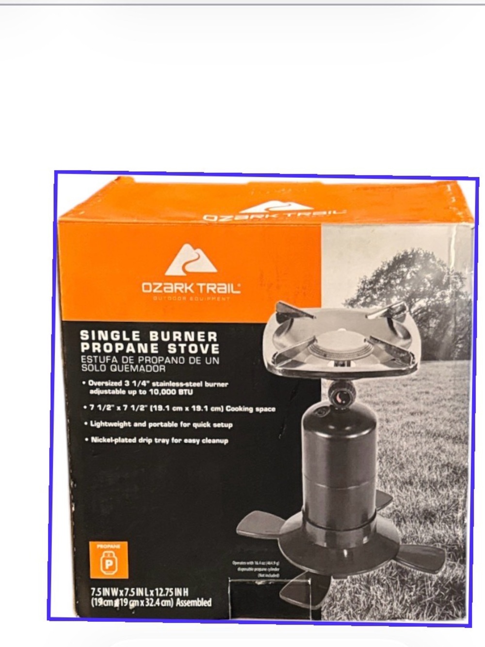 Ozark Trail single-burner propane backpacking